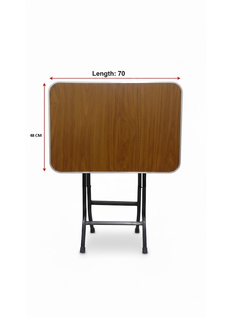 طاولة 70×48 سم، ألوان متنوع  مصنوعة من خشب الميلامي هيكل من الفولاذ، وإطار من الألومنيوم  مرنة وسهلة التخزين - Image 3